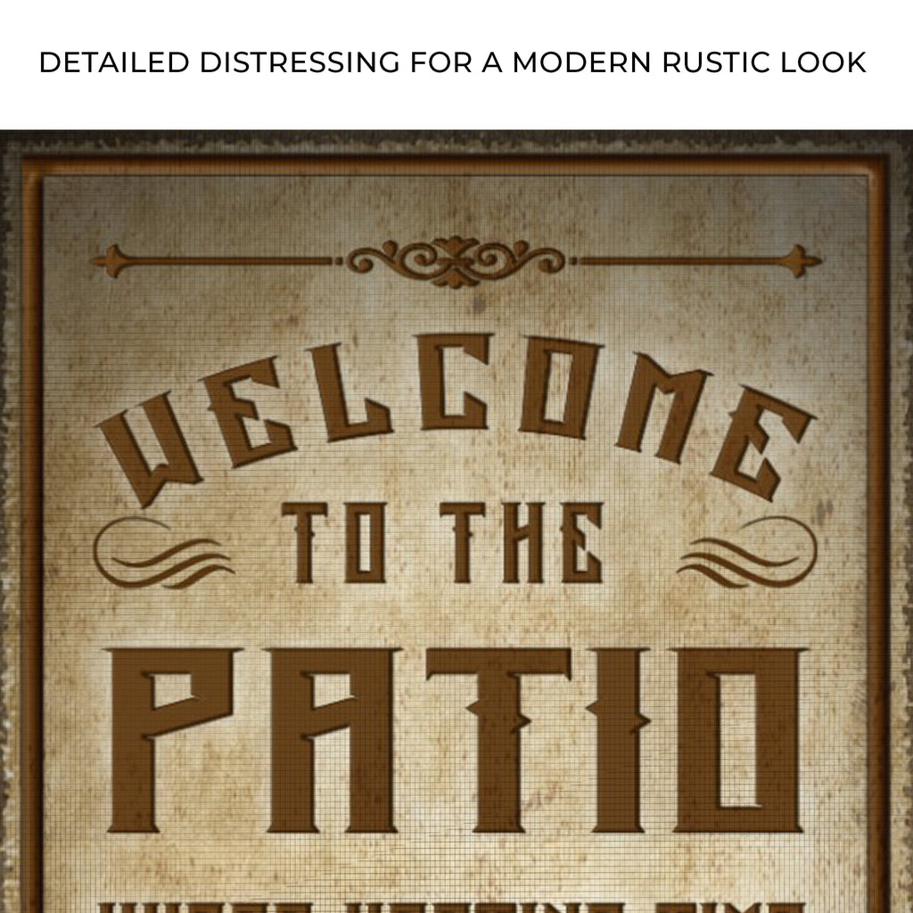 Welcome To The Patio Sign II