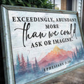 Ephesians 3:20: More Than We Could Ask Or Imagine Faith Sign