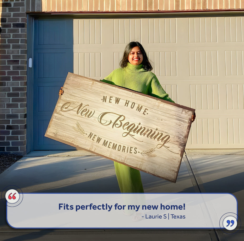 New Home, New Beginning Sign