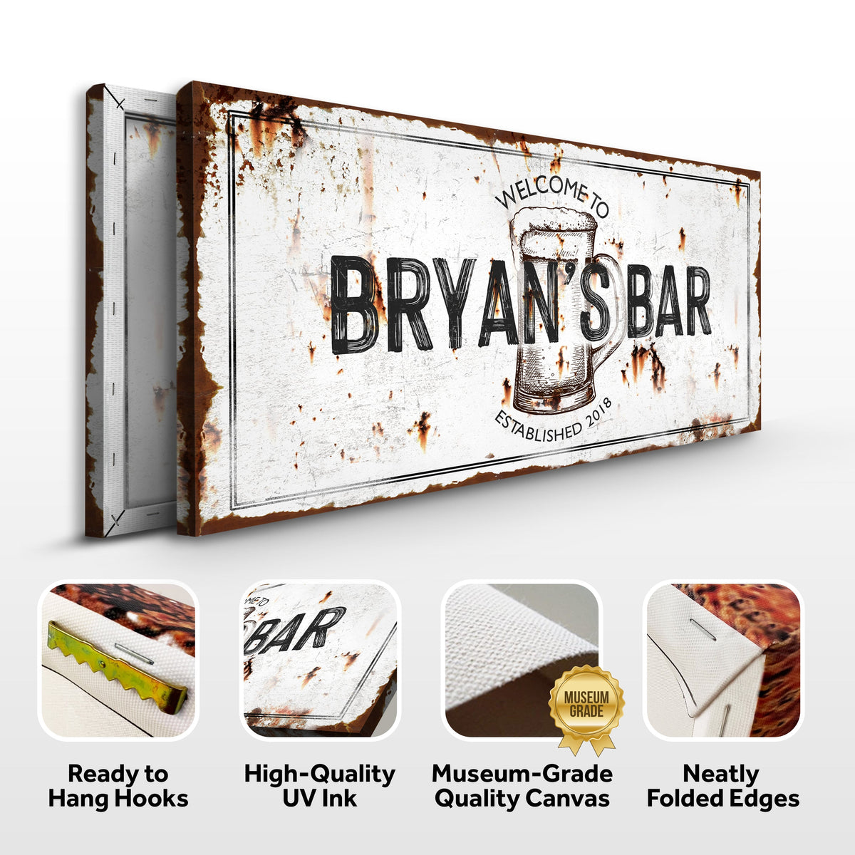 Beer Barrel Bar Sign II