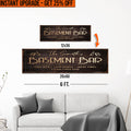 Upgrade Your 'Family Basement Bar' (Style 1) Canvas To 20x60 Inches
