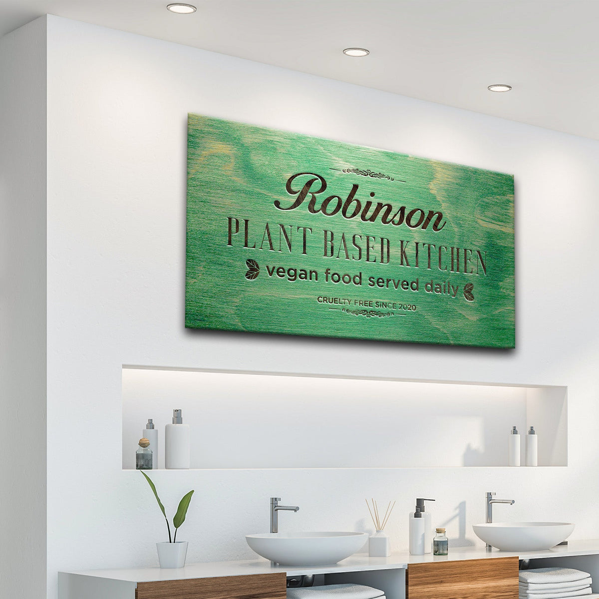 Plant Based Kitchen Sign