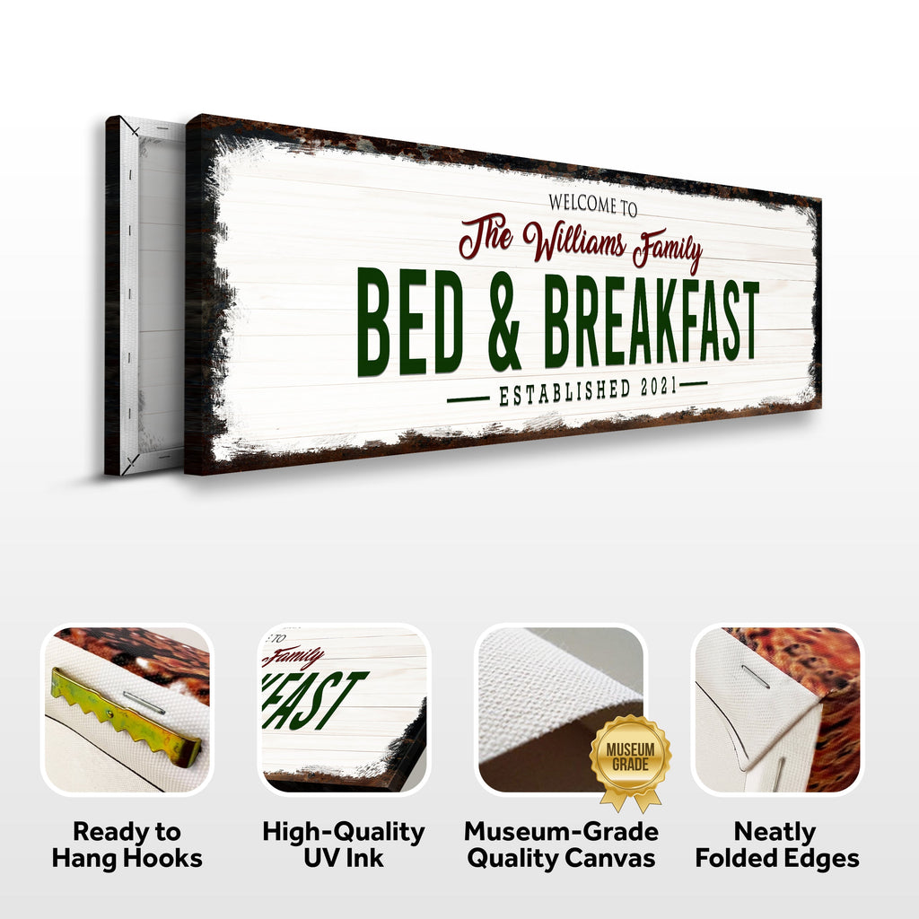 Welcome Bed And Breakfast Sign