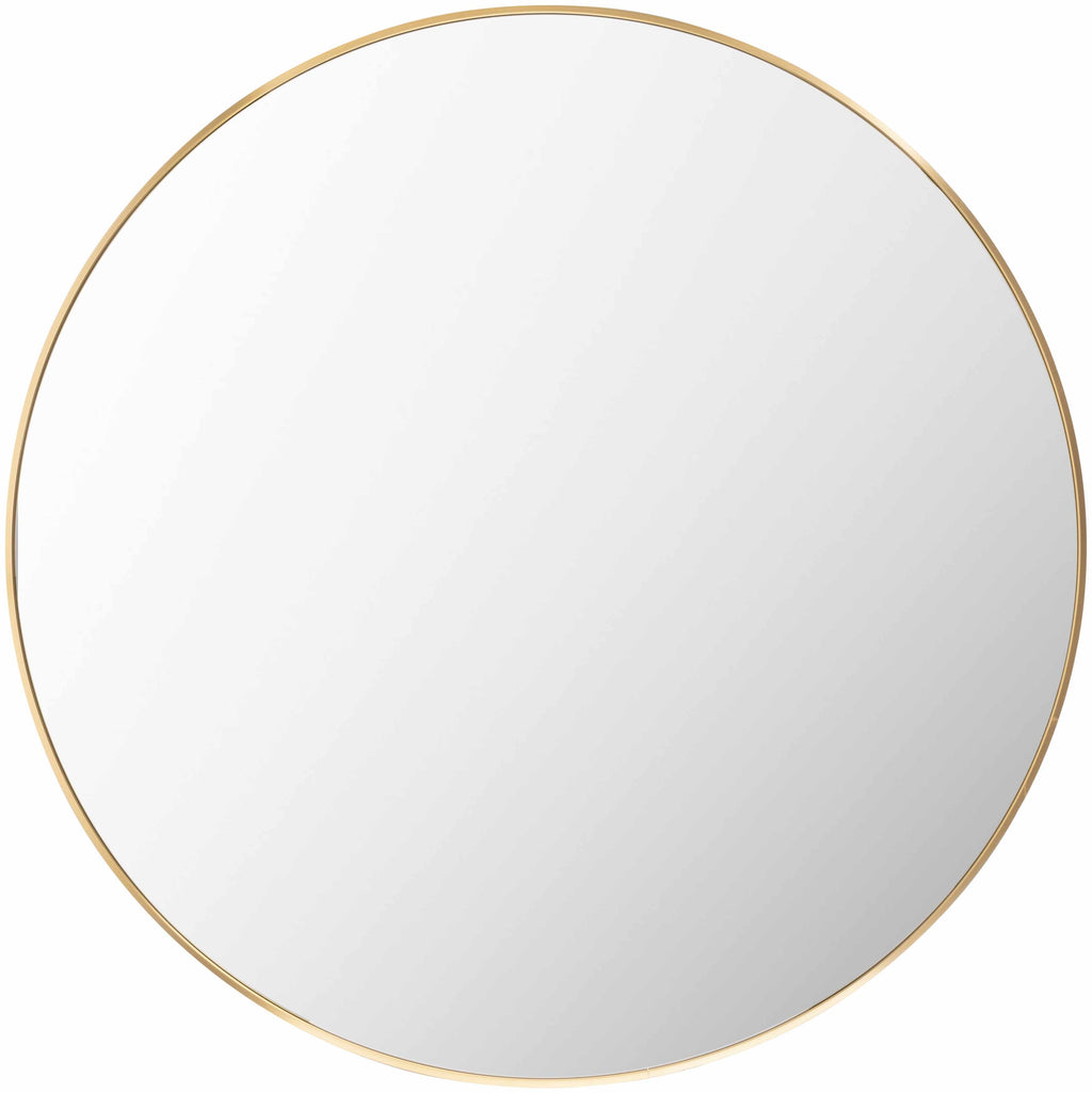 Pontalina Round Gold Mirror