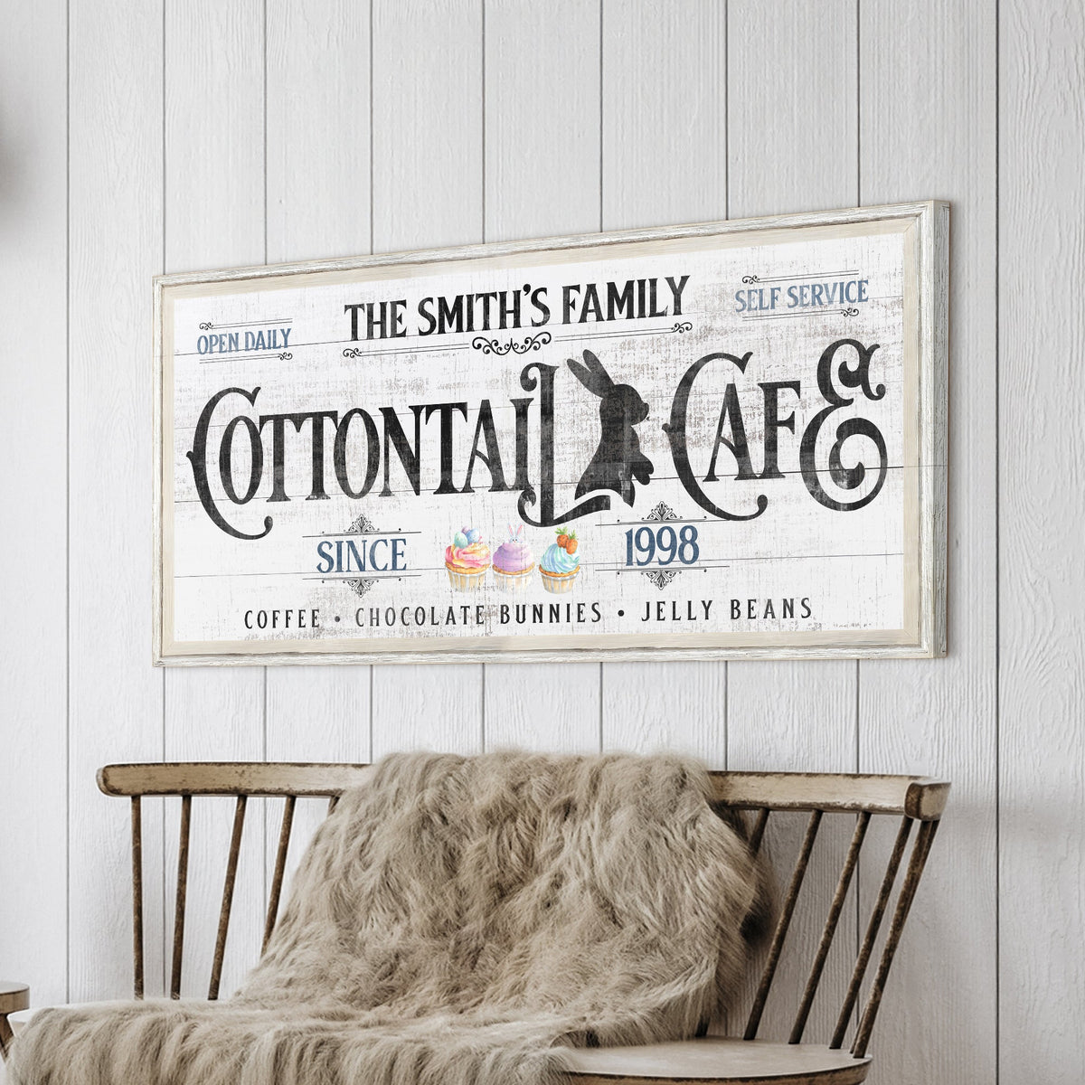 Personalized Easter Bunny Sign