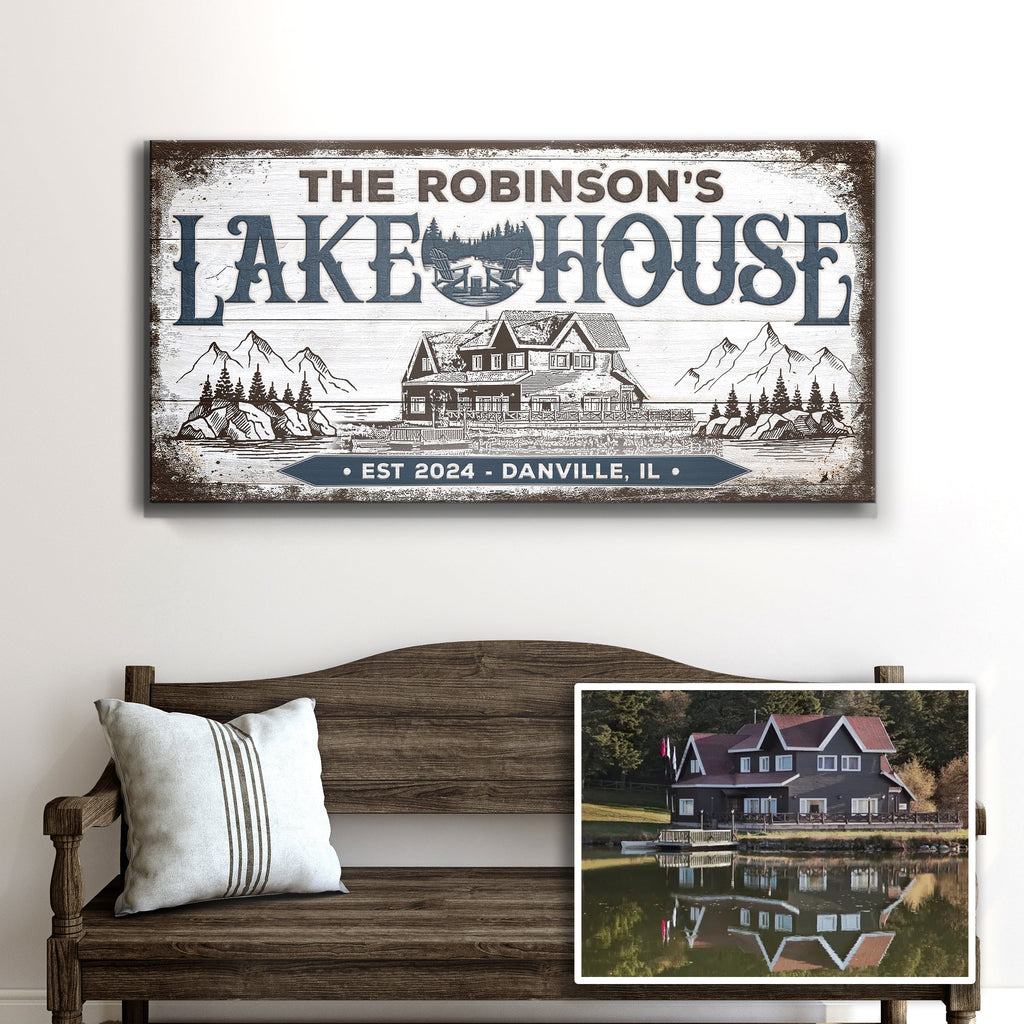 Personalized Lake House Sign II