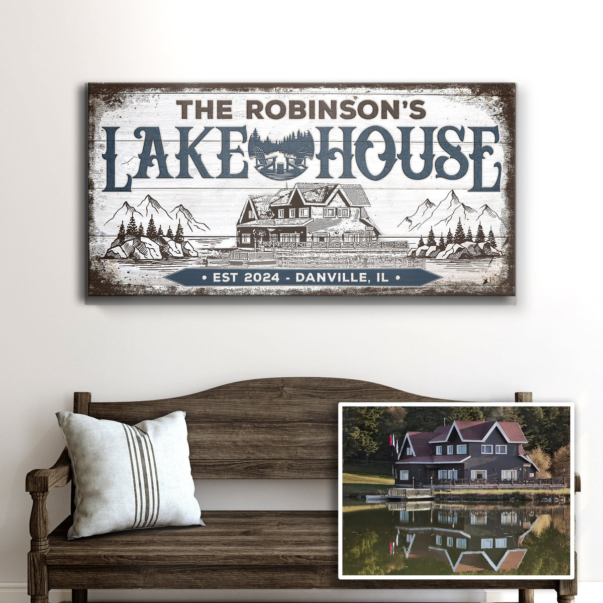 Personalized Lake House Sign II