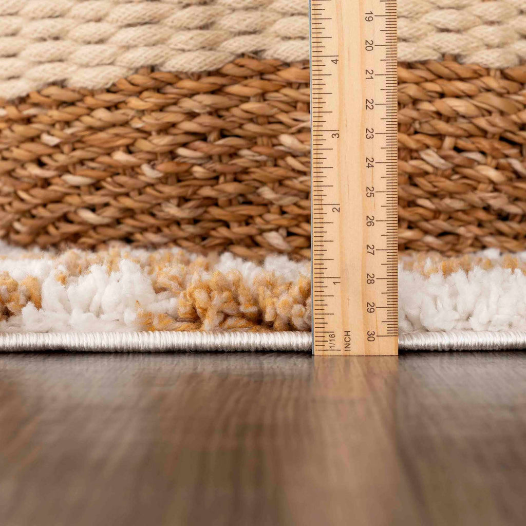 Kieu Mustard & Ivory Checkered Area Rug
