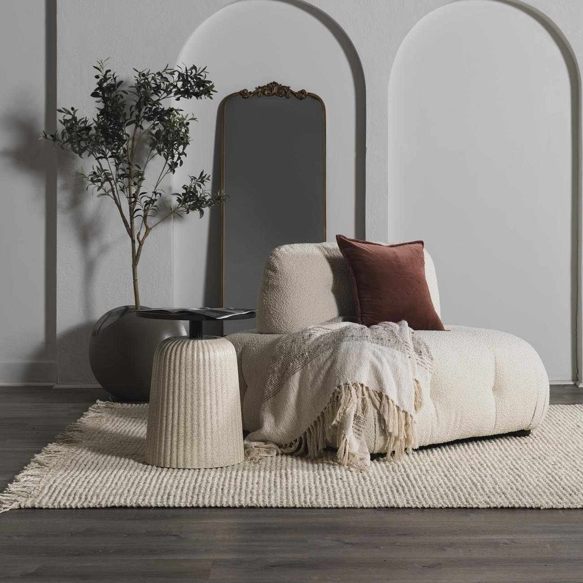 Senneterre Bleached Jute Rug
