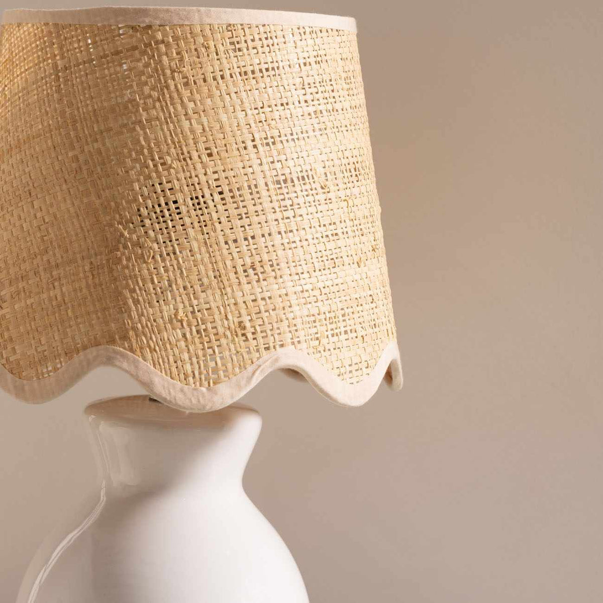 Salgareda White Ceramic Table Lamp