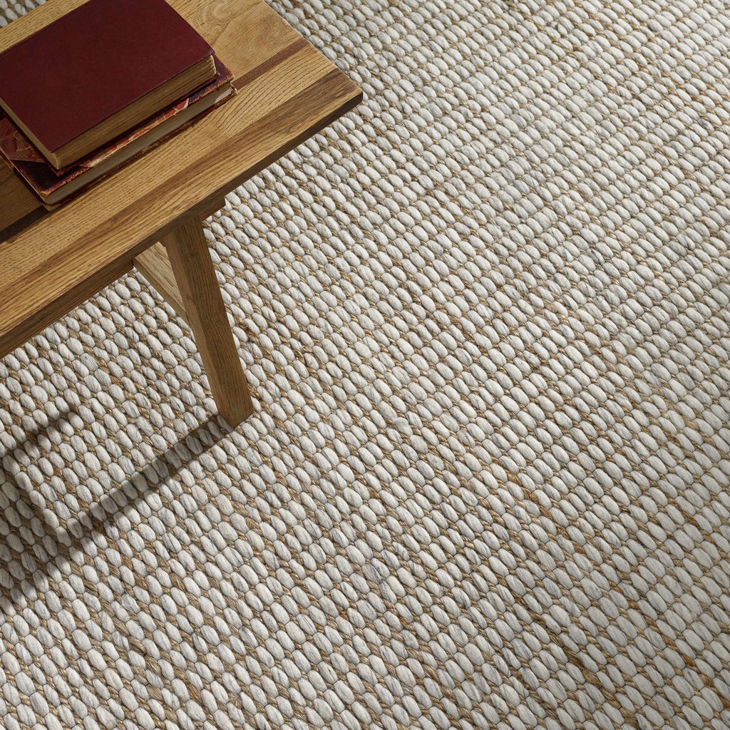 Riki Cream Jute-Wool Blend Rug
