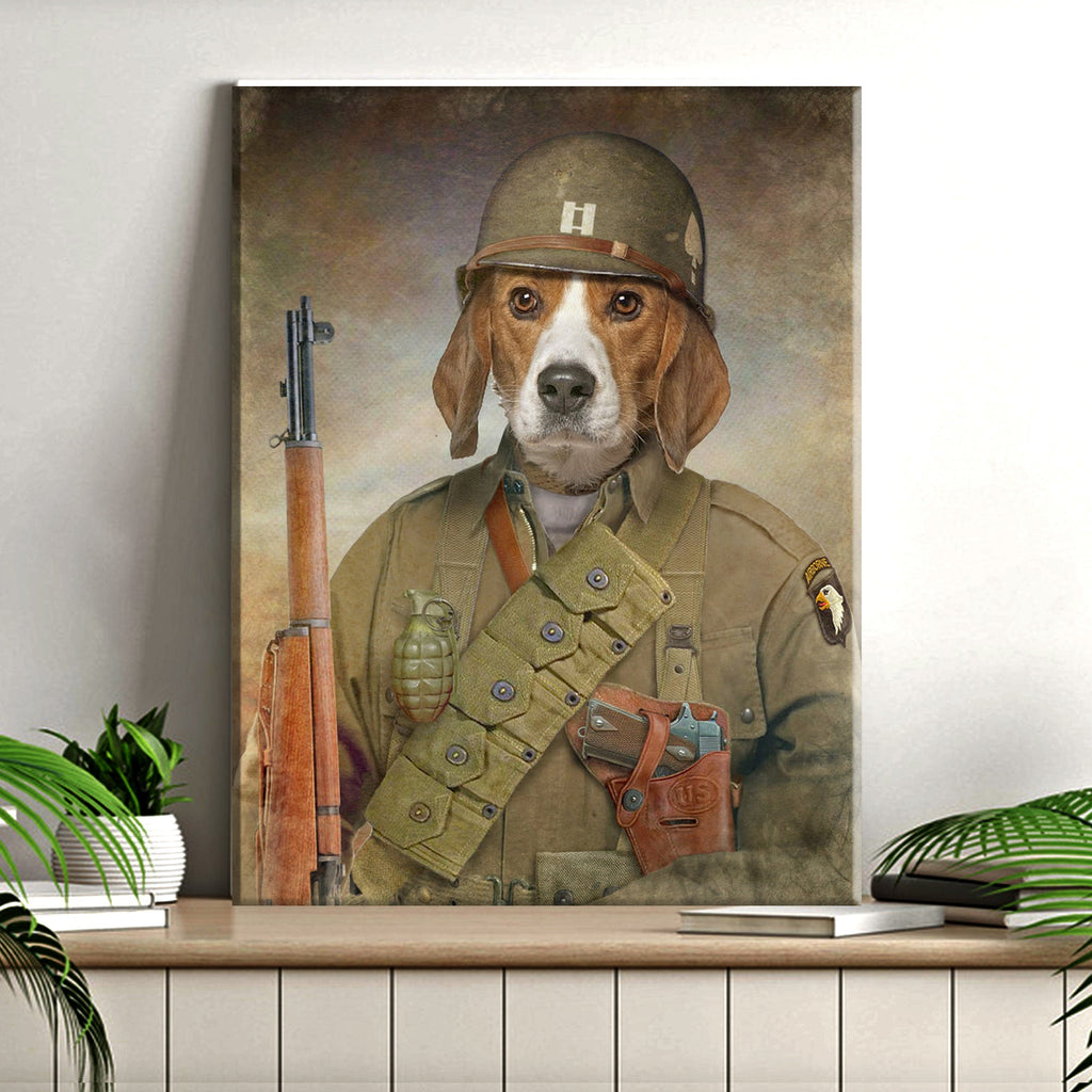 Pet Beagle Military Dog Sign