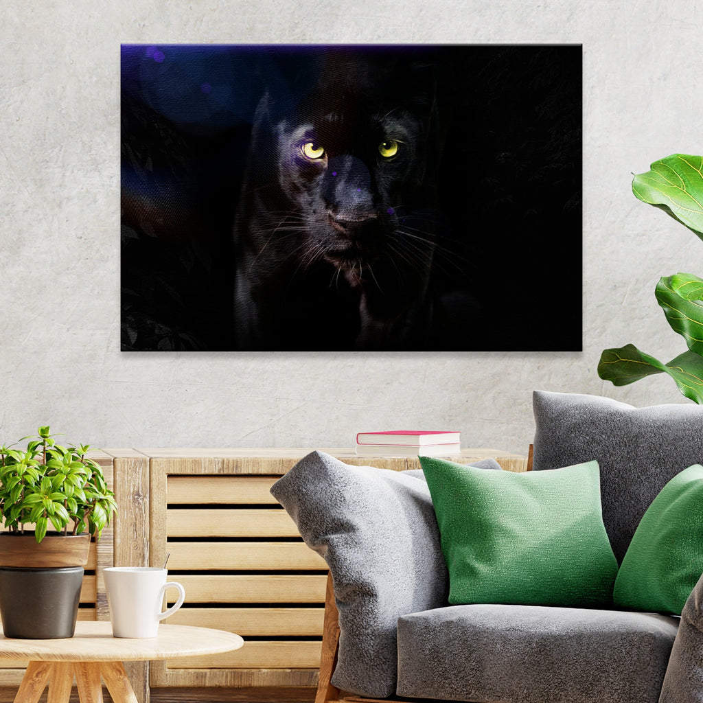 Rare Black Panther Canvas Wall Art