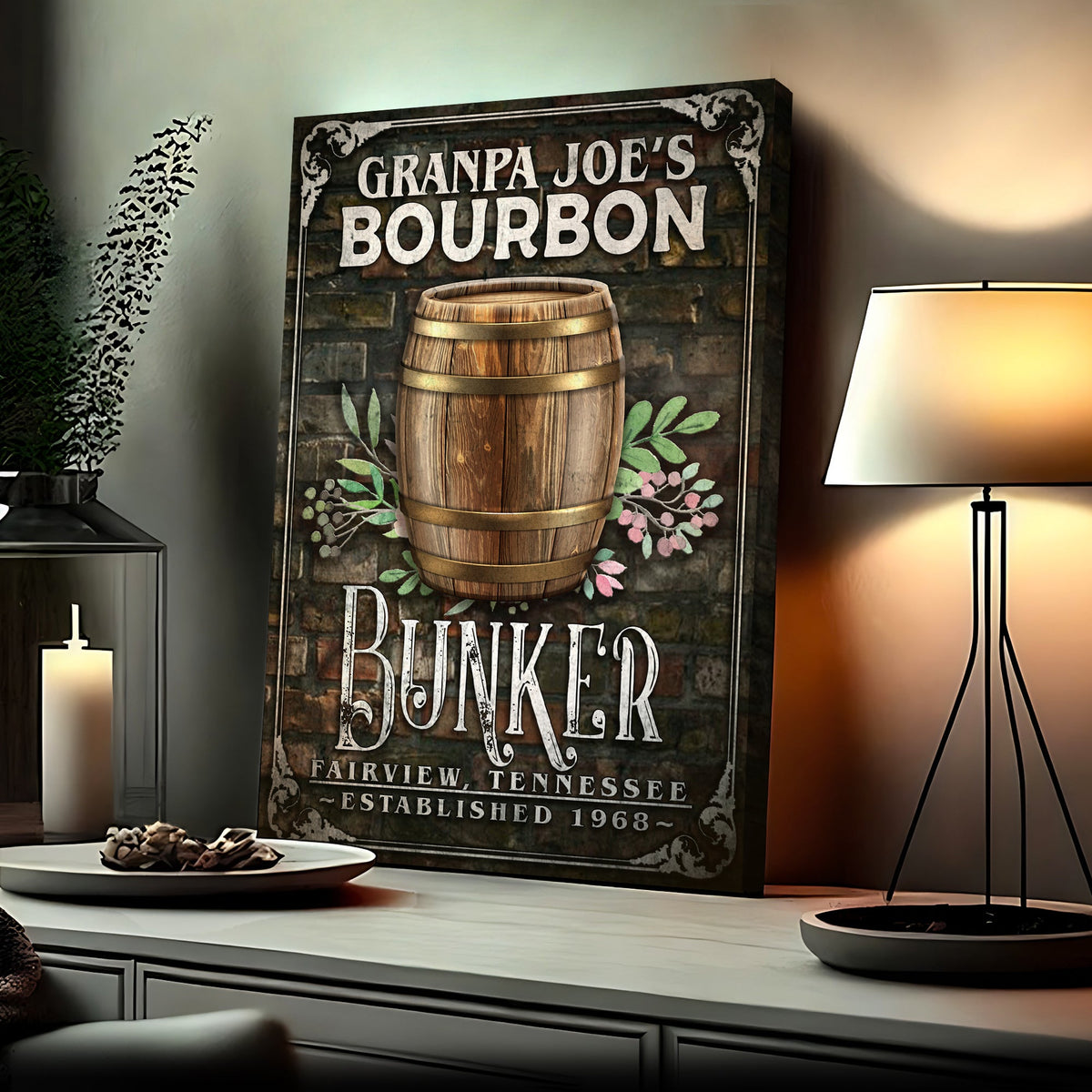 Bourbon Bunker Sign