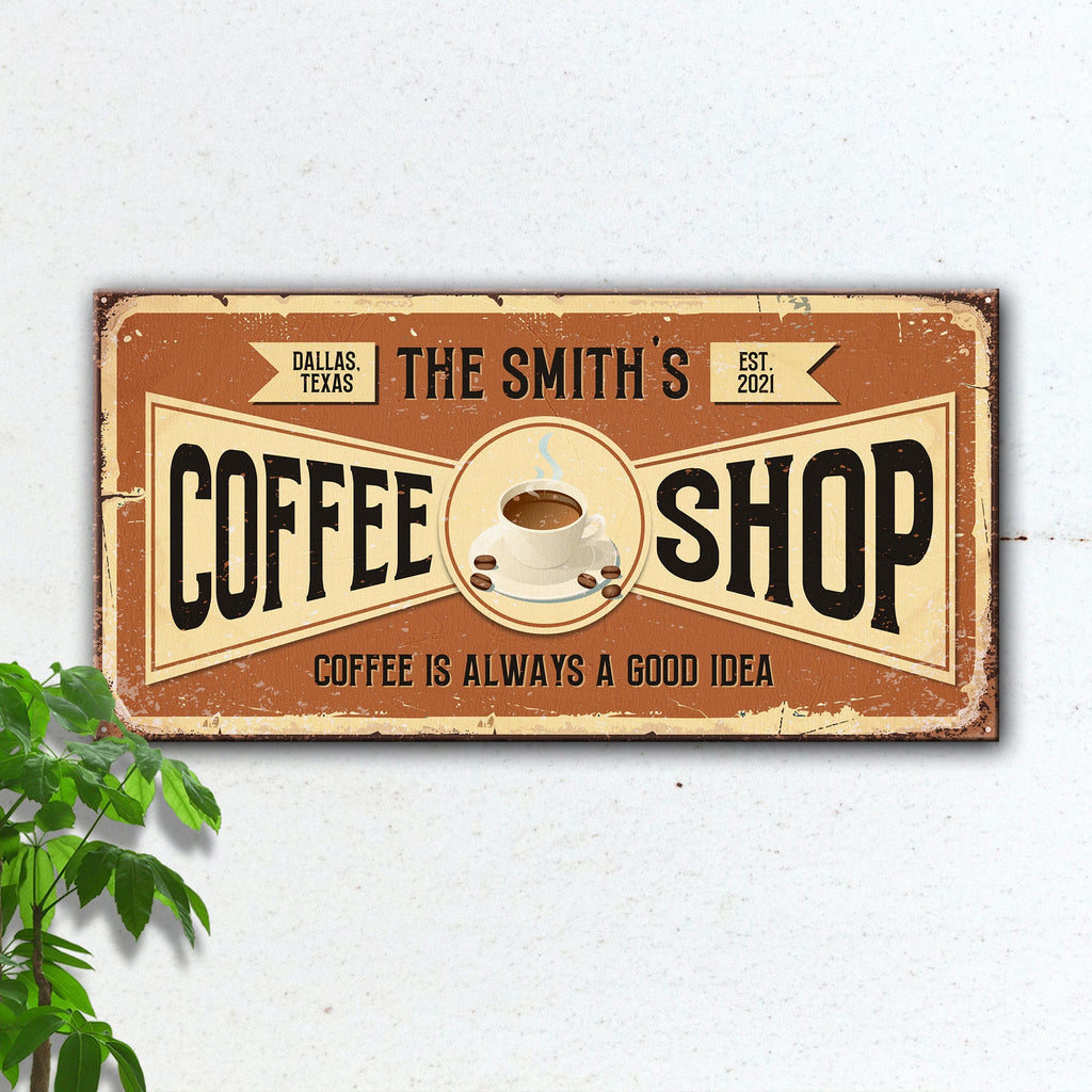 Coffee Shop Sign IV