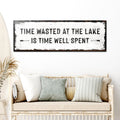 Time At The Lake Sign