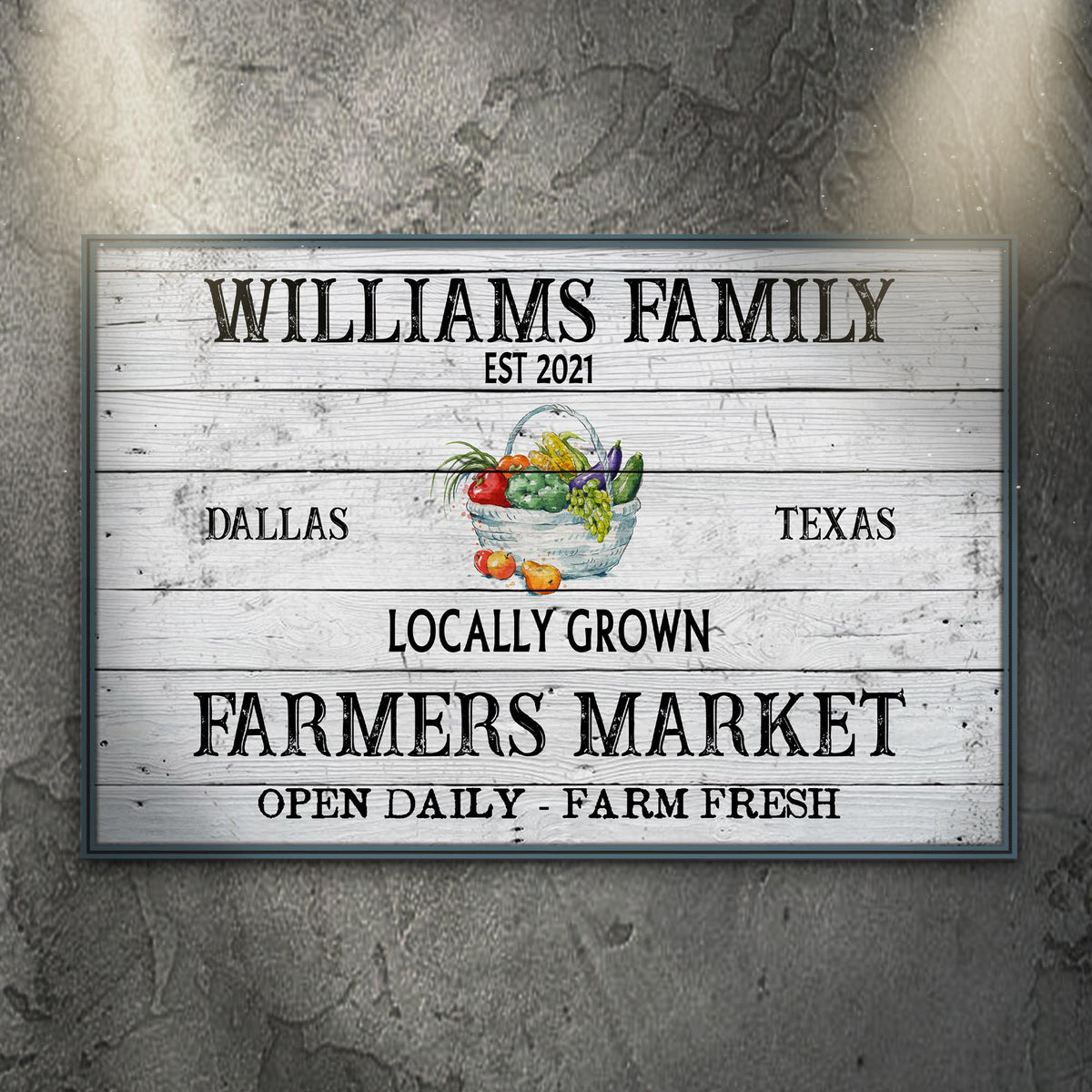 Farmers Market Sign II