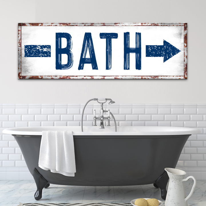 Bath Arrow Sign