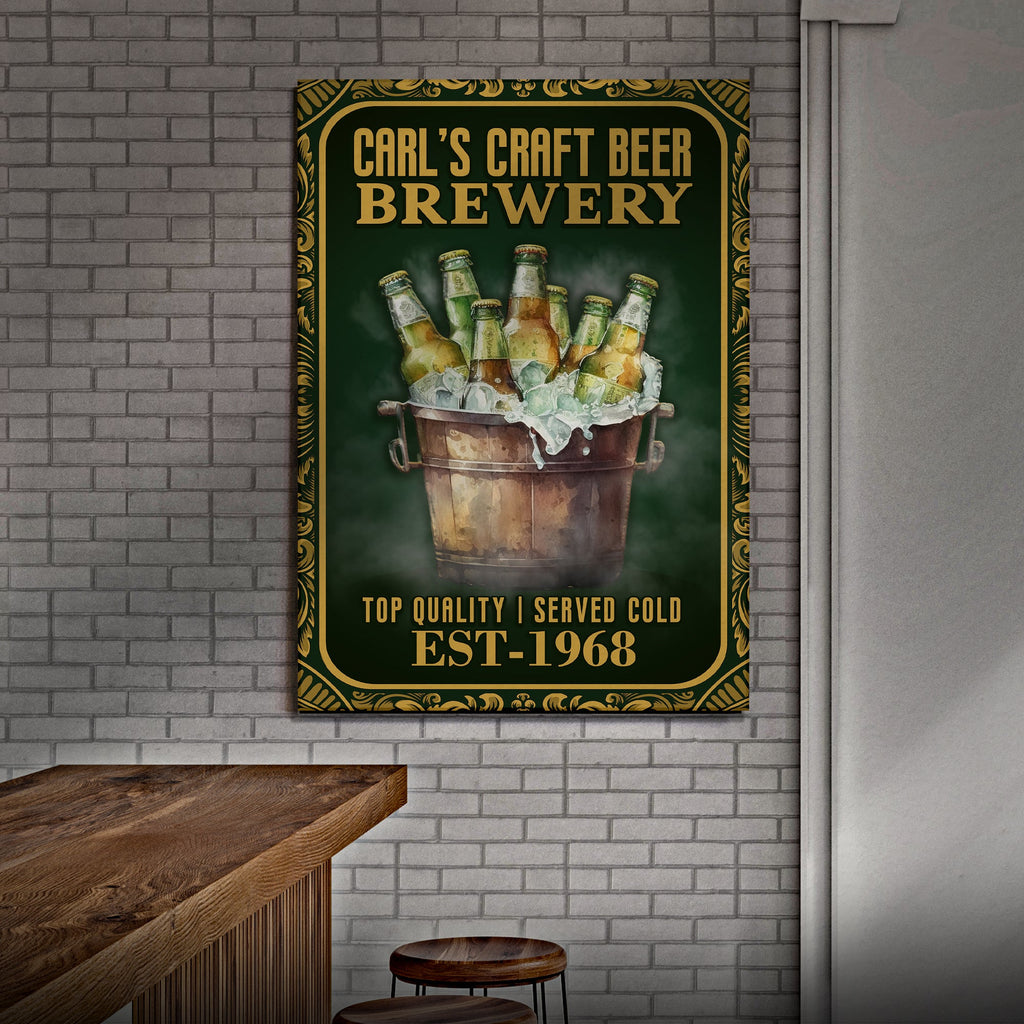 Craft Beer Brewery Sign