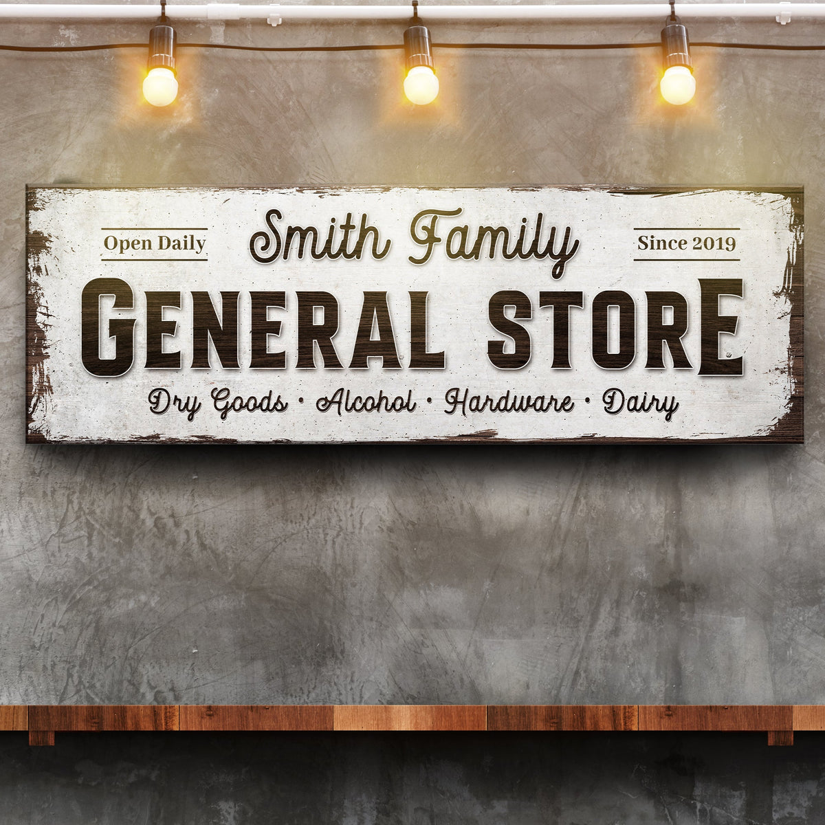 Family General Store Sign