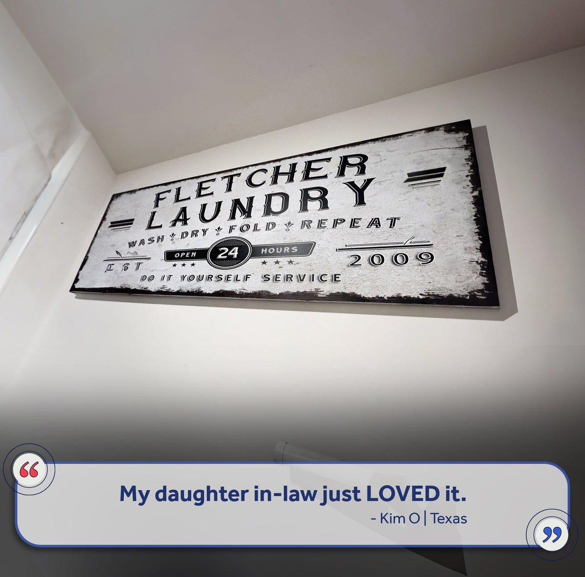 Personalized Laundry Room Sign