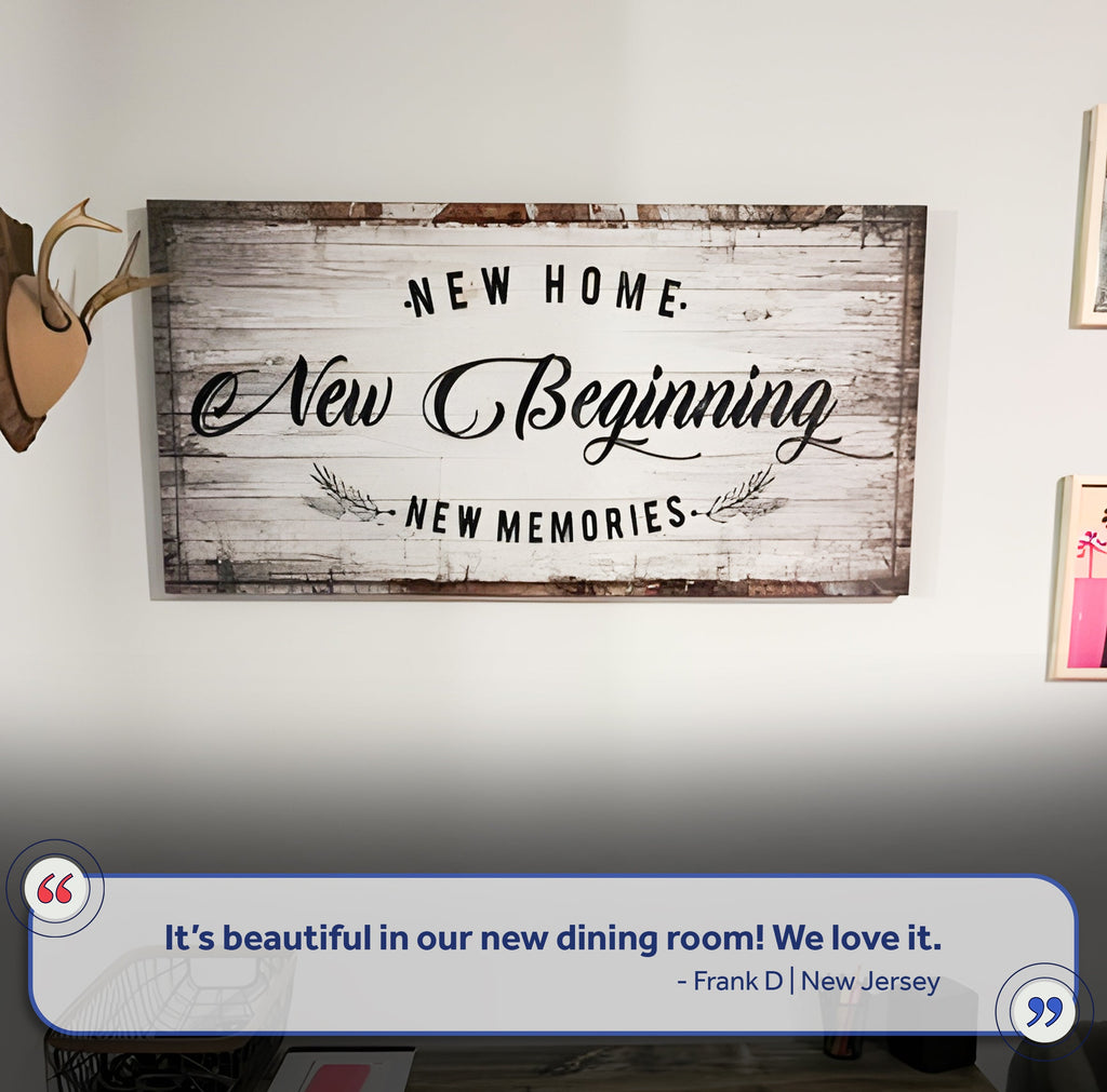 New Home, New Beginning Sign