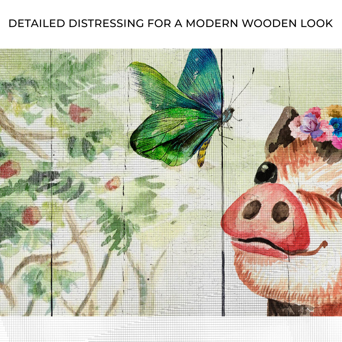 Cute Little Pig Canvas Wall Art