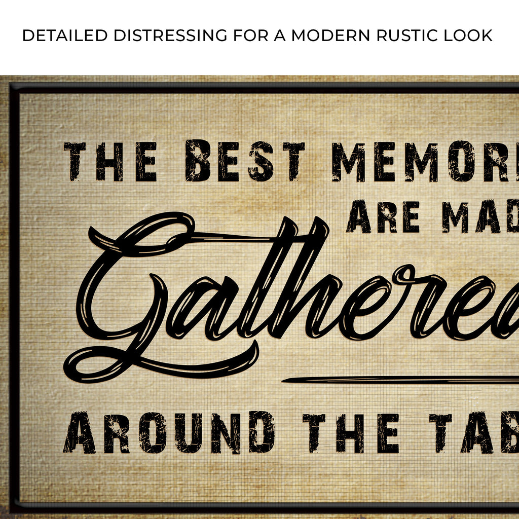 The Best Memories Are Made Gathered Around The Table Sign III