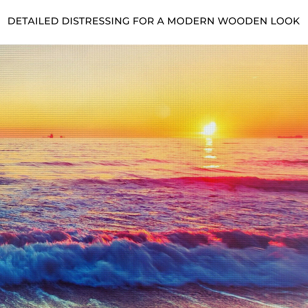 Sunrise Over The Ocean Canvas Wall Art