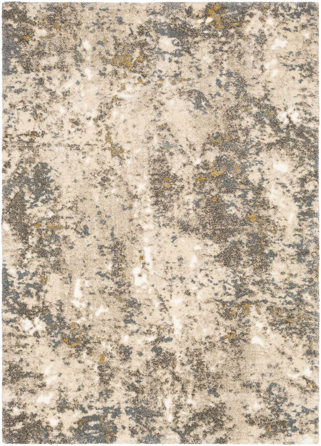 Alabaster Abstract Thick Luxe Rug