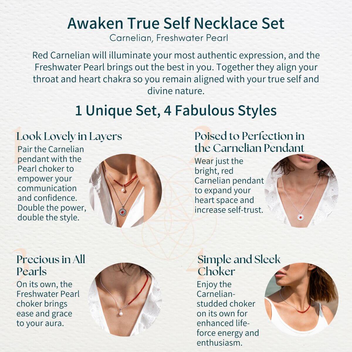 Awaken True Self Necklace Set﻿