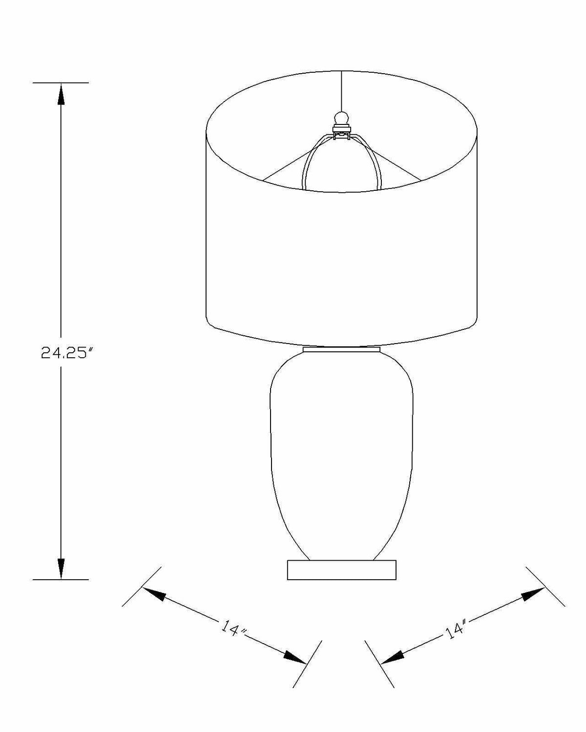 Cedar Table Lamp - Clearance