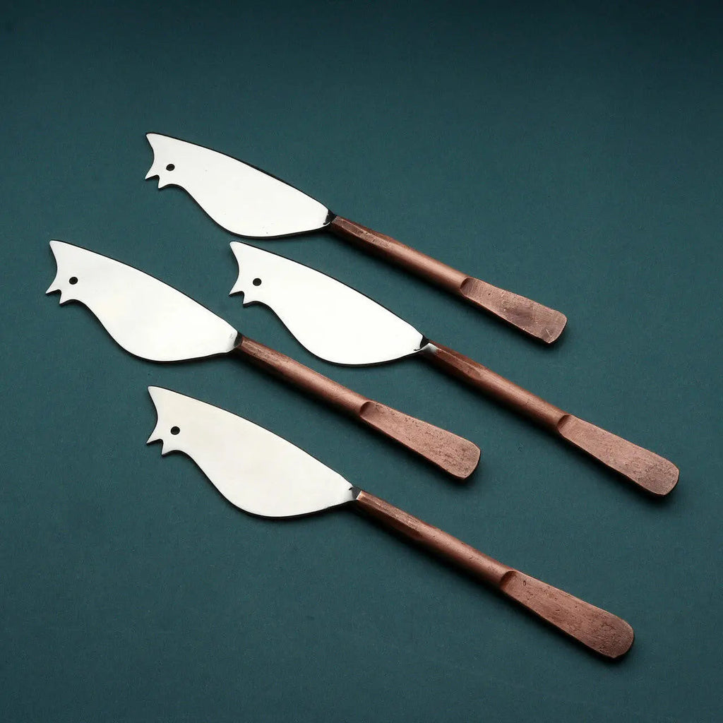Celia Ratoncito Cheese Spreader/Knife 4 Pc. Set