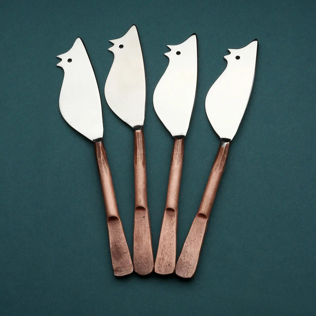 Celia Ratoncito Cheese Spreader/Knife 4 Pc. Set