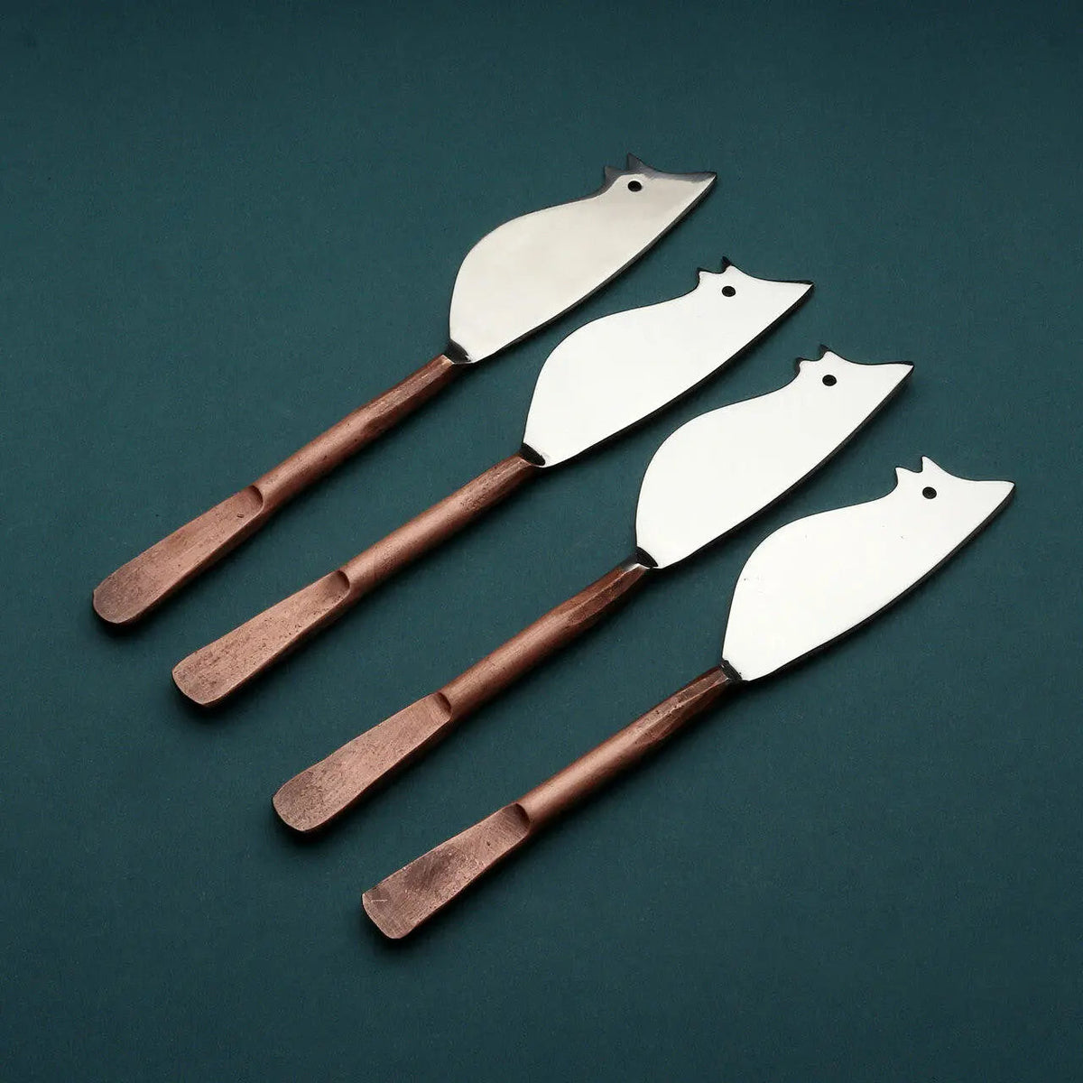 Celia Ratoncito Cheese Spreader/Knife 4 Pc. Set