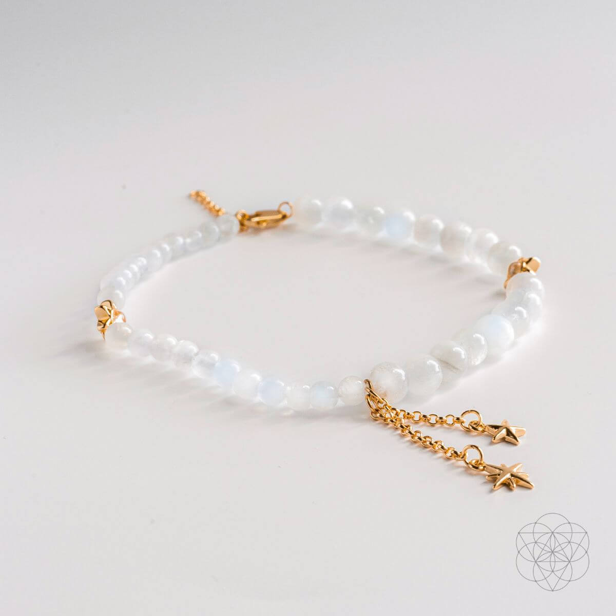 Divine Intuition - Moonstone Anklet and Earrings Set