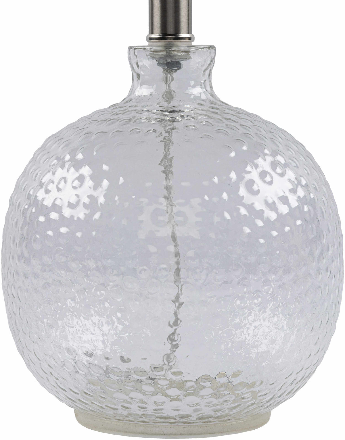 Enetai Glass White Table Lamp