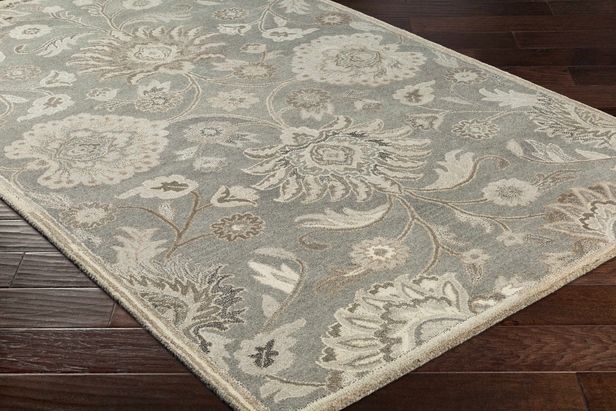 Conesus 1195 Hand Tufted Ivory & Taupe Wool Rug