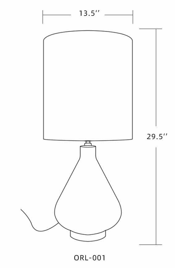 Farnborough Marble Ceramic Table Lamp