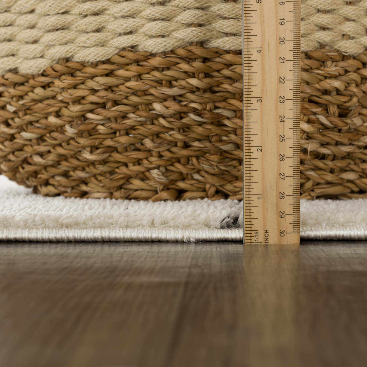 Koume Beige Maze Area Rug