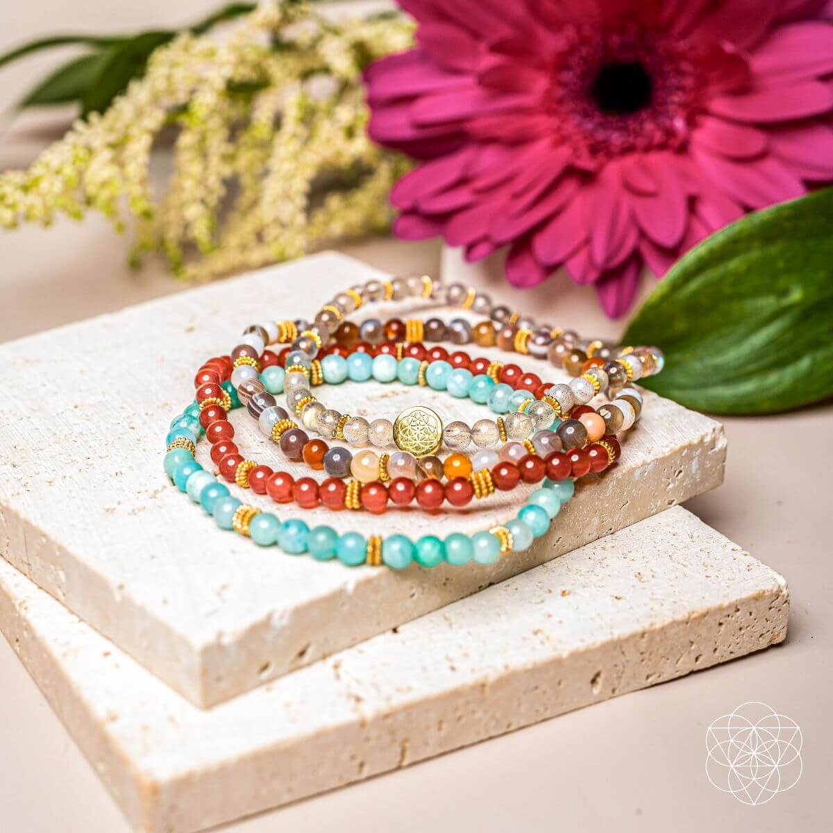 I Am Healthy: Mind, Body & Spirit Restoration Bracelet Pack of 4