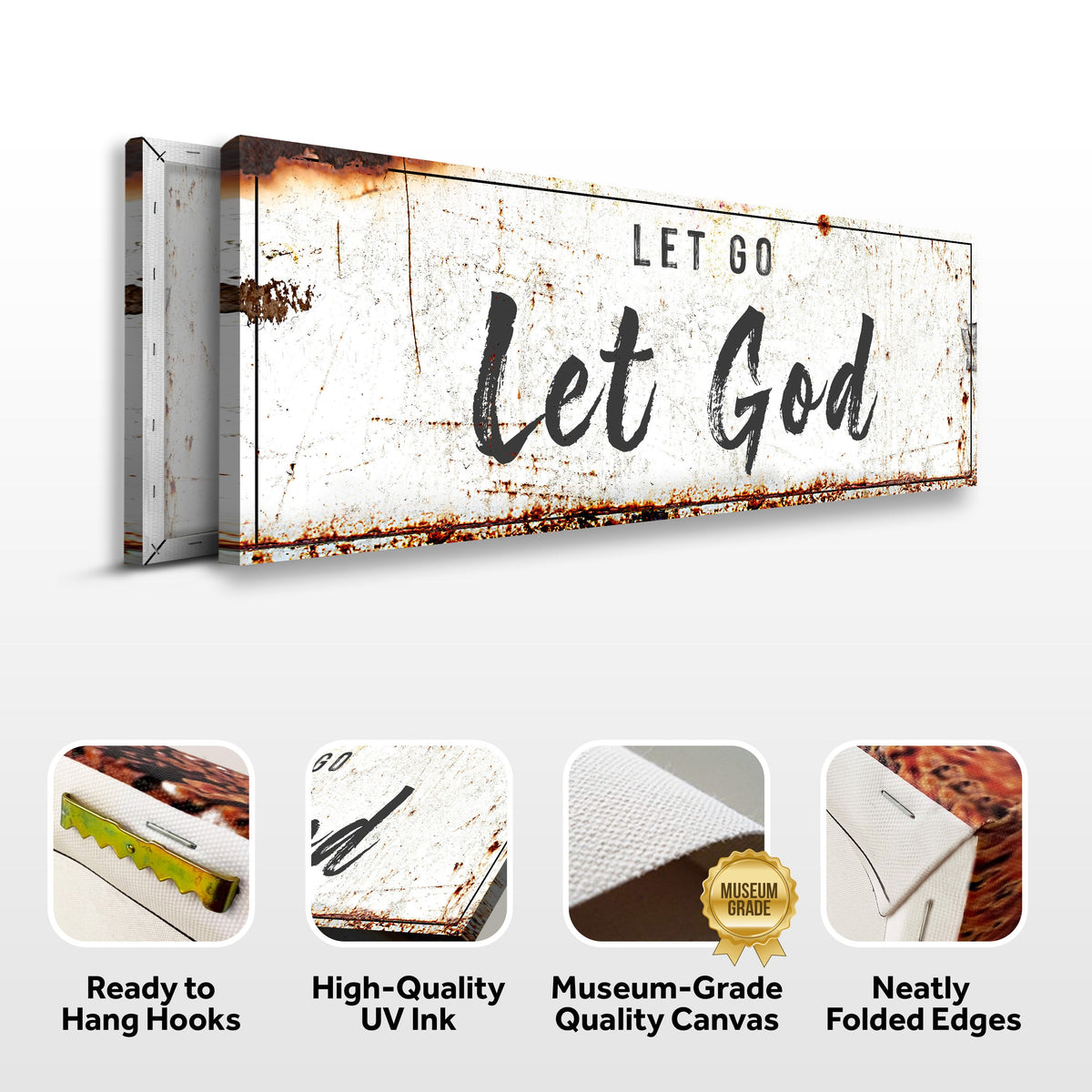 Let Go Let God Faith Sign