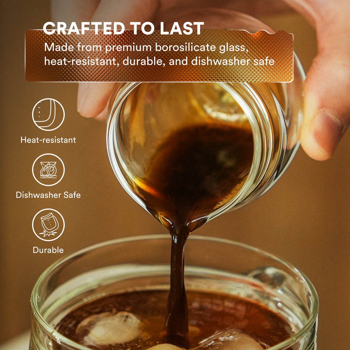 Double Wall Espresso Pouring Glass (Set of 2)