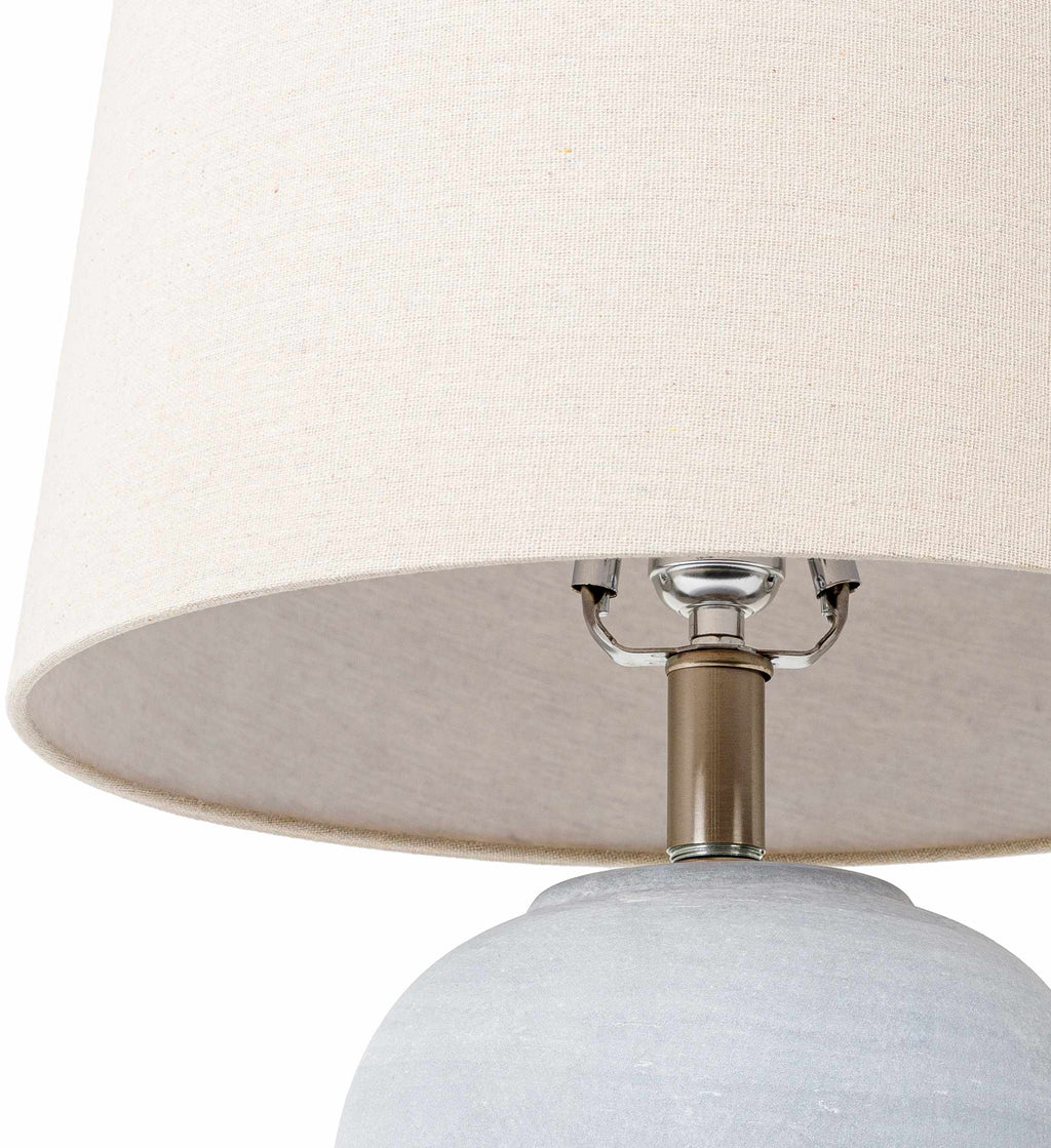 Khoi Brass Glass Table Lamp
