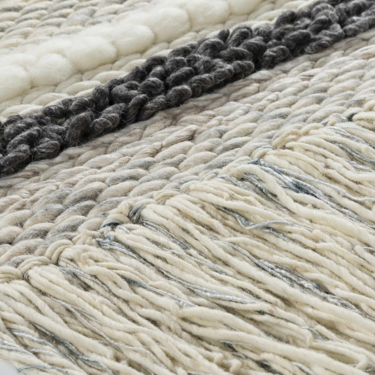 Kiefer Handwoven Wool Fringe Tapestry