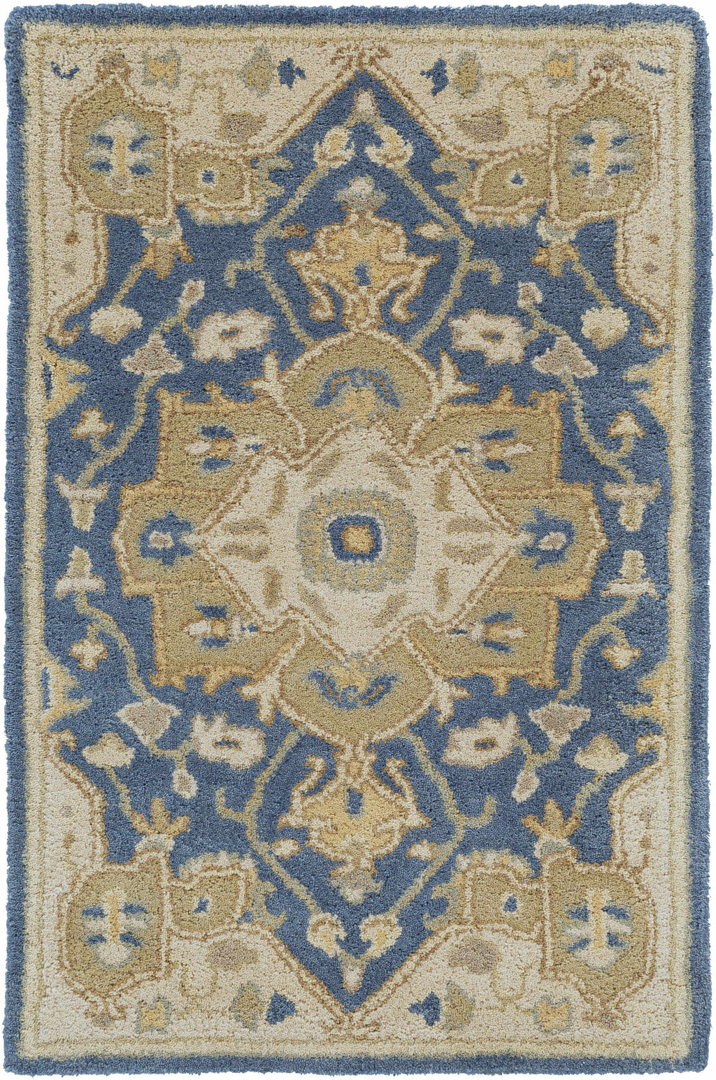 Broomfield 1145 Hand Tufted Blue Wool Rug
