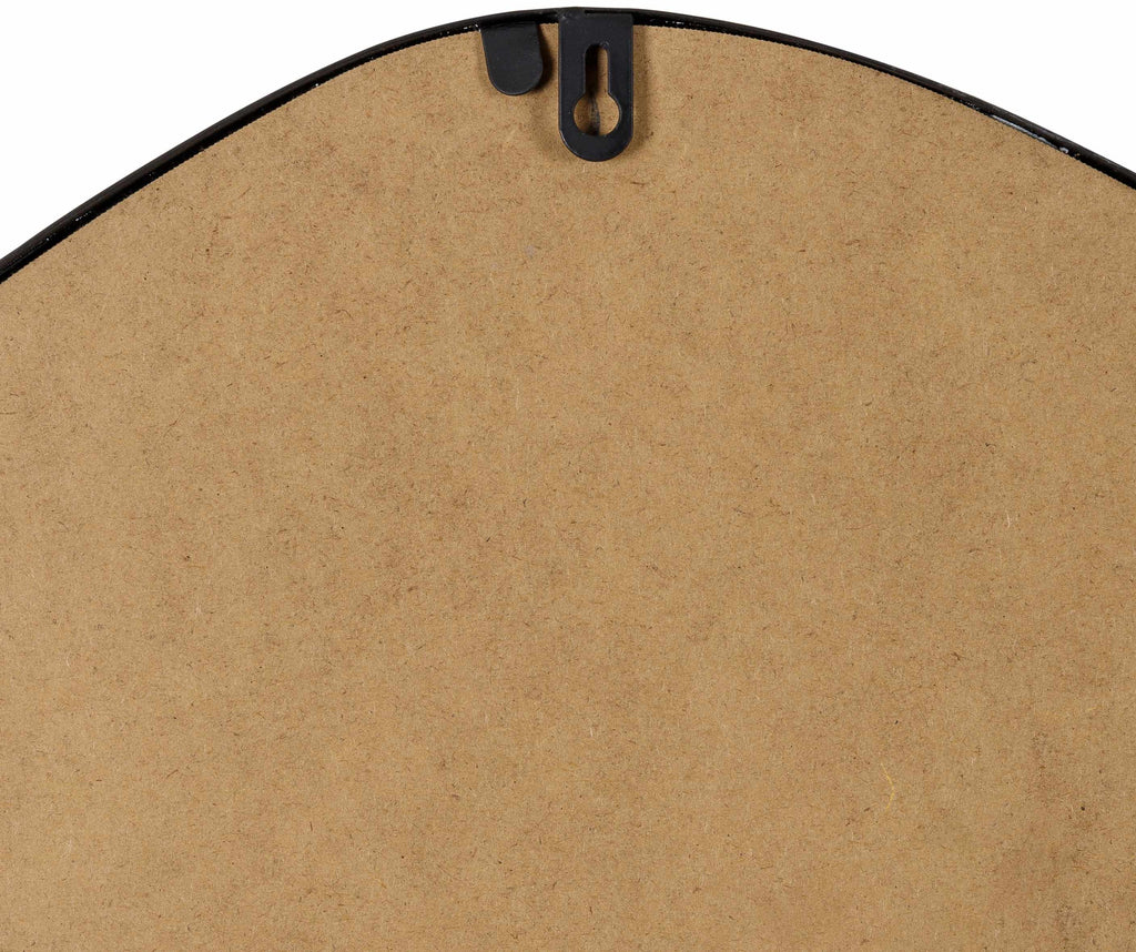Lochovice Black Distressed Wood Mirror
