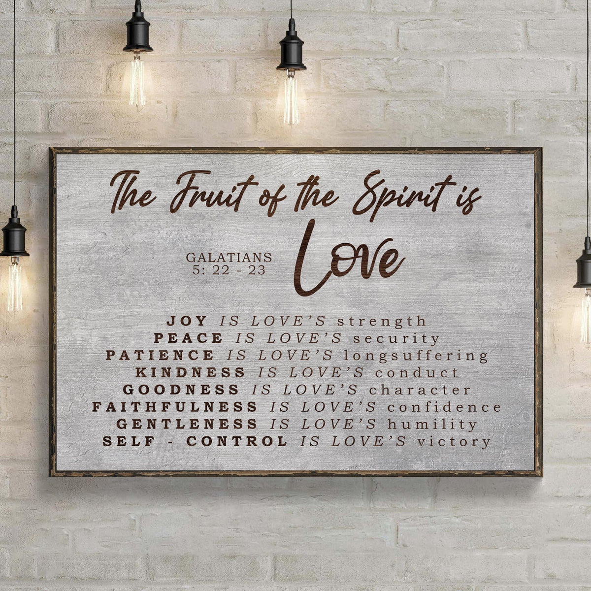 Galatians 5:22-23 - The Fruit Of The Spirit Sign III