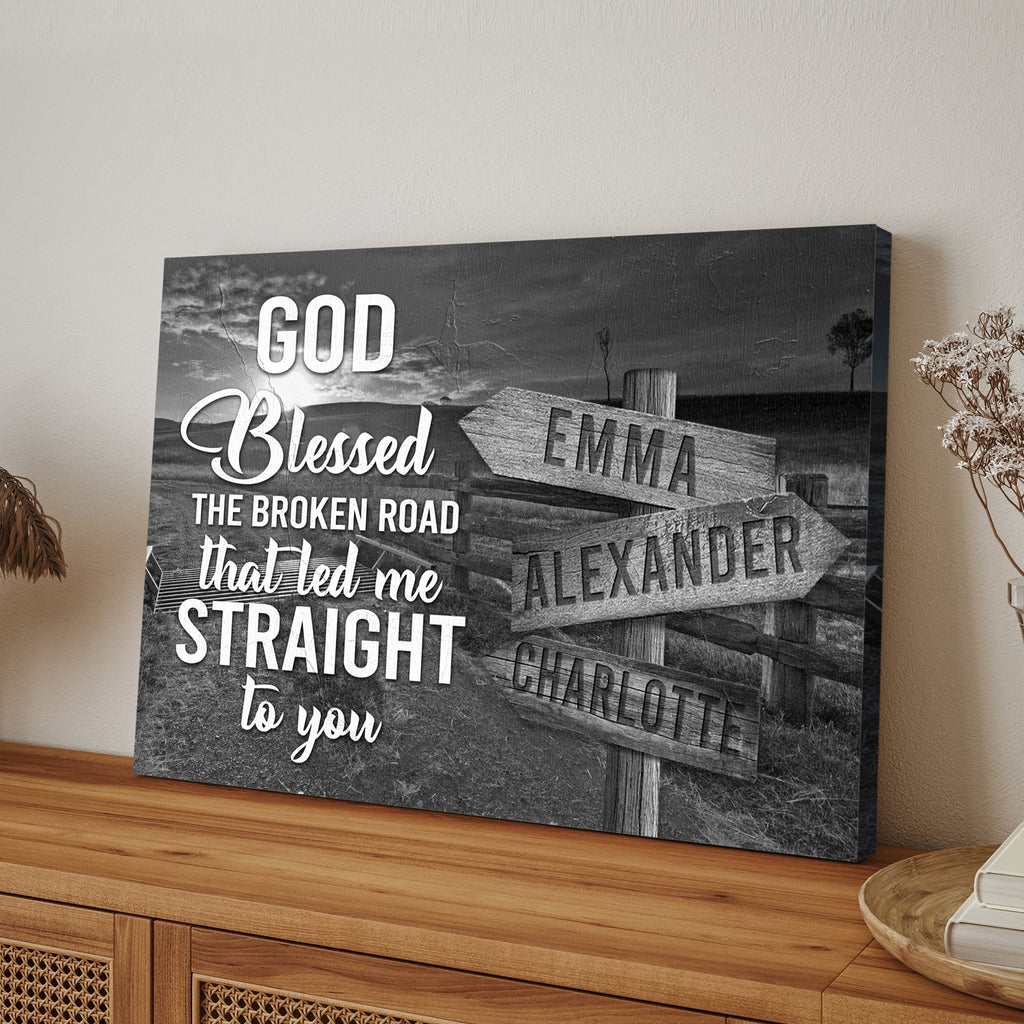That Led Me To You Family Names Sign