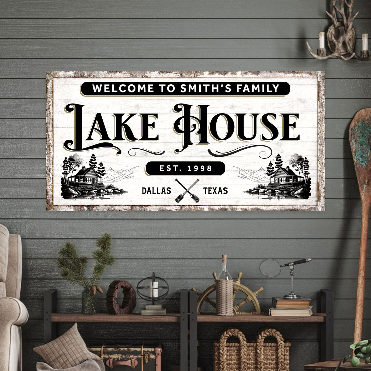 Lake House Sign VIII